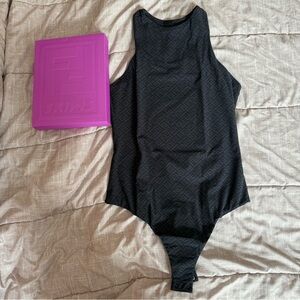FENDI x SKIMS High Neck Bodysuit in Black (NWT)